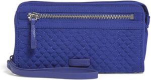 8. Vera Bradley Microfiber Front Zip Wristlet