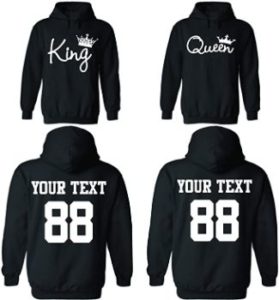 #9 Custom Couple Hoodies, Customized 