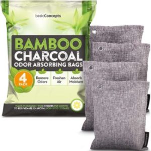 #9. Bamboo Air Purifying Charcoal Bags Odor Absorber for Car