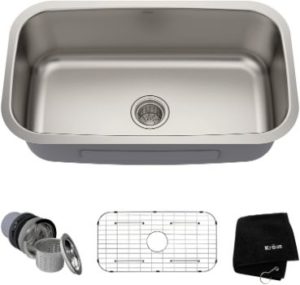 #9. Kraus KBU14 31-12 inch Stainless Steel Undermount