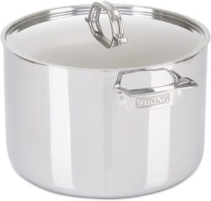 #9. Viking 3-Ply Stainless Steel Stock Pot