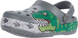 1. Crocs Kids' Fun Lab Dino Band Lights Clog