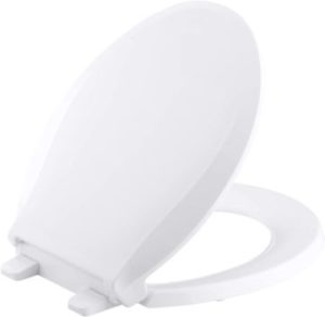 2. Kohler K-4639-0 Cachet Round White Toilet Seat