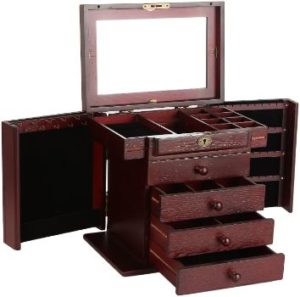 3. Rowling Extra Large Wooden Jewelry Box