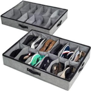 3. storageLAB Under Bed Shoe Storage