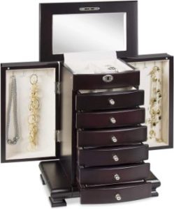 5. Best Choice Products Wooden Handcrafted Jewelry Box