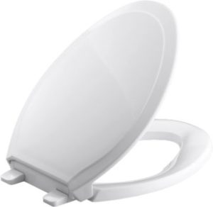 5. KOHLER K-4734-0 Rutledge Elongated White Toilet Seat