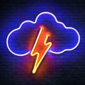 #8 Koicaxy Neon Sign, Cloud Led Neon Battery 