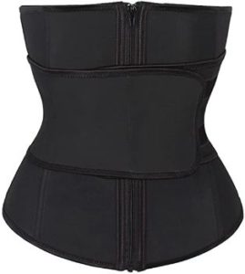 1. FeelinGirl Women's Latex Underbust Corset