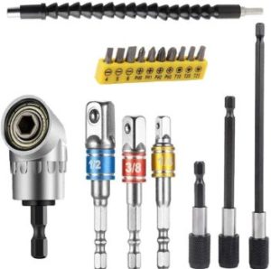 2. FOUUA Flexible Drill Bit Extension Set