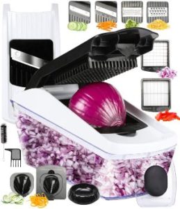 4. FAVIA Vegetable Chopper Pro Mandoline Julienne Slicer