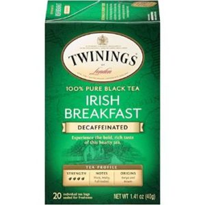 5. Twinings of London Decaffeinated Irish Breakfast Tea