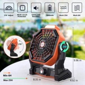 #6. Mifanstech X20 Camping Fan