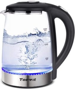 6. Topwit Electric Kettle Glass Hot Water Kettle