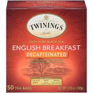 7. Twinings of London Decaffeinated Black Tea Bags