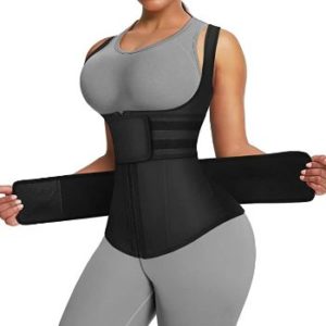 8. FeelinGirl Women's Latex Waist Trainer Corset