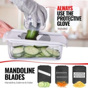 8. Fullstar Vegetable Chopper Dicer Mandoline Slicer -11 Blades