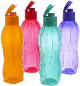 9. Tupperware 500Ml Fliptop Water Bottles, Set of 4