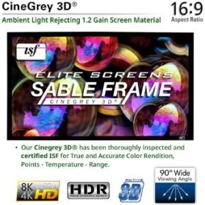 10. Elite Screens 135-Inch ezFrame