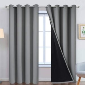 10. Yakamok 100% Blackout Curtains