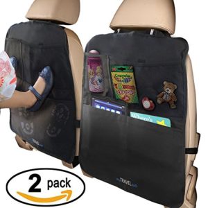 . MyTravelAide Kick Mats with Car Backseat organizer