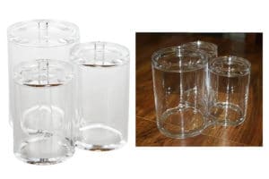 . Vencer Clear Cotton Ball & Swab Organizer