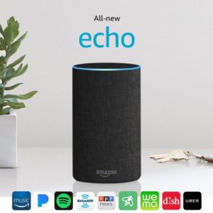 Amazon Echo Powered by Dolby, Charcoal Fabric