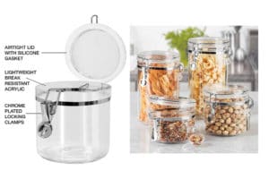 Oggi Acrylic Canister Set