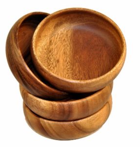 #10. Acacia Wood Salad Bowls