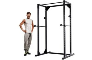 3. GOPLUS Adjustable Power Cage for a Complete Home Gym, Strength Training, and Muscle Building