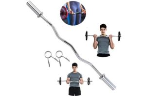 4. Sengei Indoors Exercise Equipment Barbell Curl Bar