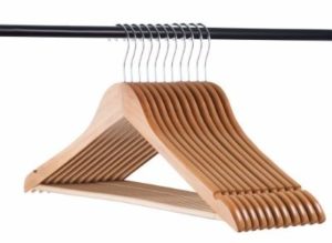 #4. Natural wood Hangers