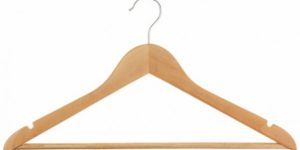5. Wood Suit Hangers – 30 Pack