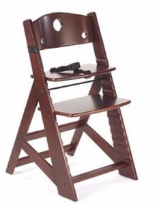 5. Height Right Kids High Chair, Mahogany