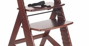 5. Height Right Kids High Chair, Mahogany
