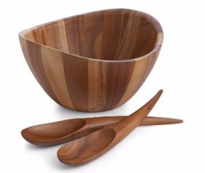 . Gourmet Harmony 3 Piece Wooden Salad Set