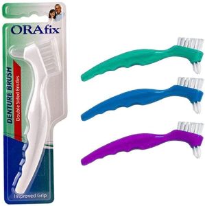 13. 3 DENTURE toothbrush false teeth cleaning Brush